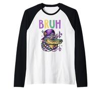 BRAH Mardi Gras Alligator Raglan Baseball Tee