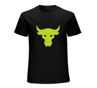 Brahma Bull Rock Mens Graphic Short Sleeve Casual T Shirt Size 3XL Black