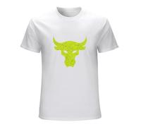 Brahma Bull Rock Men's Short Sleeve T-Shirt Top Size M White