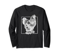 Brahma Chicken - Vintage Large Farm Bird Long Sleeve T-Shirt