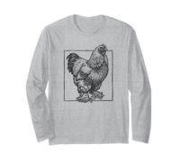 Brahma Chicken - Vintage Large Farm Bird Long Sleeve T-Shirt