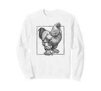 Brahma Chicken - Vintage Large Farm Bird Sweatshirt