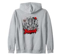 BRAHMA Hindu God Three Headed Cosmic Creator Zip Hoodie