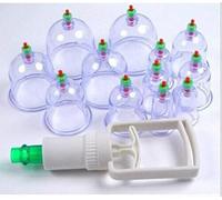 Brahmani Retailer 12 Cupping Cups Bio Magnetic Traditional Chinese Therapy Cupping Set Household Pull Out Vacuum Cupping Kit/Chinese Massage Medical Cupping Set Suction Acupuncture with Extension Tube