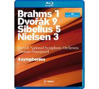 Brahms 1, Dvorak 9, Sibelius 5, Nielsen 3, Four Symphonies: Dausgaard (C Major: 710604) [2012]