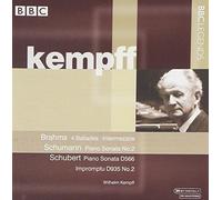 Brahms: 4 Ballades, Intermezzi / Schumann: Piano Sonata no.2 / Schubert: Piano Sonata D566, Impromptu D935