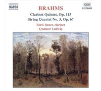 BRAHMS: CLARINET QUINTET, OP. 115; STRING QUARTET NO. 3, OP. 67 NEW CD