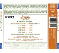 BRAHMS: COMPLETE SONGS, VOL. 2 - DEUTSCHE VOLKSLIEDER, WOO 33, BOOK 1-5 NEW CD