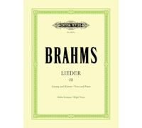 Brahms: Complete Songs Vol.3: 65 Songs (High Voice and Piano) (EP3691A)