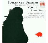 Brahms, J. - Sonata Piano 2/Variations Piano/Piano Works