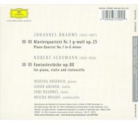 BRAHMS: PIANO QUARTET OP. 25; SCHUMANN: FANTASIESTCKE OP. 88 NEW CD