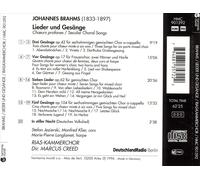 BRAHMS: SECULAR CHORAL SONGS NEW CD