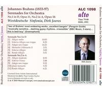 BRAHMS: SERENADES NOS. 1 & 2 NEW CD