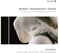 Trio Klavis – Brahms / Shostakovich / Krenek for Violin, Alto Saxophone and Piano