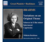 BRAHMS: Solo Piano Works