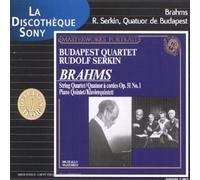 Brahms: String Quartet, Piano Quintet by Budapest Quartet