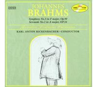 Brahms: Symphony No. 3 in G Major, Op 90 / Serenade No. 2 in A Major, Op 16
