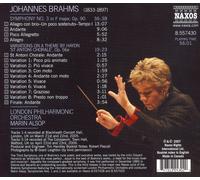 BRAHMS: SYMPHONY NO. 3: VARIATIONS ON A THEME BY HAYDN NEW CD