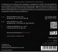 BRAHMS: SYMPHONY NO. 4; SCHUBERT: SYMPHONY NO. 7 "UNFINISHED"; BEETHOVEN: LEONOR