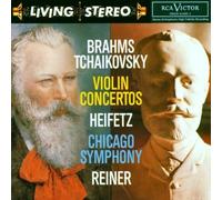 Brahms / Tchaikovsky, Violin Concertos: Heifetz, Chicago Symphony, Reiner Original recording remastered Edition (1993) Audio CD