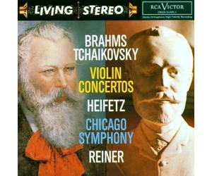 Brahms / Tchaikovsky, Violin Concertos: Heifetz, Chicago Symphony, Reiner Original recording remastered Edition (1993) Audio CD