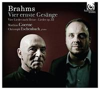 Brahms: Vier Ernste Gesange Op.121, Lieder & Ges?¡ünge Op.32, Heine Lieder by Matthias Goerne (2016-05-30)