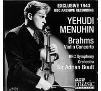 Brahms Violin Concerto in D, Op. 77 - Yehudi Menuhin with the BBC Shmphony Orchestra conducted by Sir Adrian Boult - 1943 BBC archive recording (BBC Music)