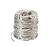 Braid Cable Ground Strap,Braided Copper Wire tinned Drain Lead Electric Stranded Round Bare(35#Diameter:8mm/0.32inch)