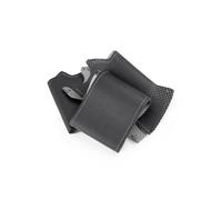 Braid Car Steering Wheel Cover Protection Leather Trim For Mitsubishi L200 1997-2006 For Pajero For Pinin For Space For Gear Steering Wheel Cover (Color : Black-gray line)