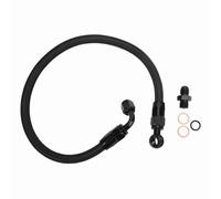 Braid Fuel Line Hose Pipe Kit Heavy Duty Black Stainless Steel Nylon Replacement for Integra B D Series D15 D16 B16B B16A B18C D16 1992 2000 1994 2001