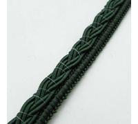 Braid Gimp Upholstery Edging Trim 7mm to 13mm 10 Styles Buy 1 2 Or 4 Metres 084D, 8mm Dark Green Braided, 2 metres