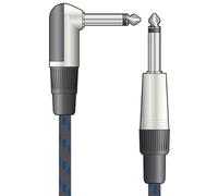 chord Premium Retro Guitar Lead, 6 m, Black/Blue