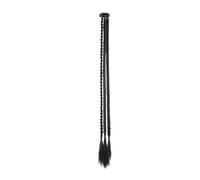 Braid Hair Extensions, 2 PCS Clip In Hairs Extension Braids, 22" Long Natural Soft Synthetic Hairpieces For Women Daily Wear Quick to Wear(Black)