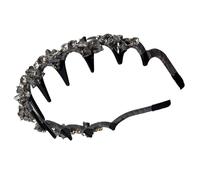 Braid Headband, Vintage Artificial Pearl Hairband, Anti-Slip Hair Hoop Head Bands Decorative for Girls Women Home Wedding Brides Dating Holiday Daily Music Festivals