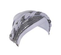 Braid Headgear Muslim Headscarves Chemo Cap Sequin African Women's Turban Pre-Tied Beanie Hat Head Wrap Sleep Cap Turban Hat