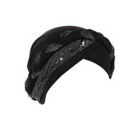Braid Headgear Muslim Headscarves Chemo Cap Sequin African Women's Turban Pre-Tied Beanie Hat Head Wrap Sleep Cap Turban Hat