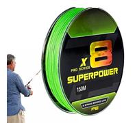 Braid Line,Pro Grade Power Fluorescent Green Fishing Wire | 164 Yards Zero Stretch Long Casting Fishing Line for Lure, Saltwater Freshwater