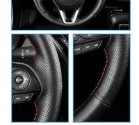 Braid Steering Wheel Anti-Slip Artificial Leather Car Steering Wheel Cover For Toyota RAV4 For Corolla 2011-2013 Auto wheel hubs(Yellow)