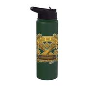 Braid THE Sheaf Wheat Weaving Folk Craft Stainless Steel Insulated Water Bottle