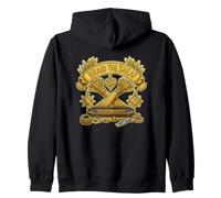 BRAID THE SHEAF Wheat Weaving Folk Craft Zip Hoodie
