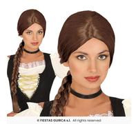 Braid Wig Ladies Fancy Dress Costume Accessory Oktoberfest Beer Maid