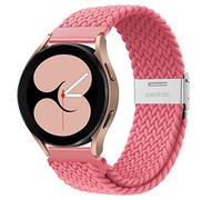 Braided 20mm Watch Strap for Samsung Galaxy Watch 7 6 5 4 40mm 44mm/6 4 Classic 46mm 42mm 47mm 43mm/FE/5 Pro 45mm Men/Women,Stretchy Nylon Band for Garmin Vivoactive 5 3 6/Forerunner 55 245/Venu sq 2