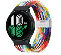 Braided 20mm Watch Strap for Samsung Galaxy Watch 7 6 5 4 40mm 44mm/6 4 Classic 46mm 42mm 47mm 43mm/FE/5 Pro 45mm Men/Women,Stretchy Nylon Band for Garmin Vivoactive 5 3 6/Forerunner 55 245/Venu sq 2