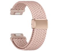Braided 22mm Watch Strap for Garmin Venu2&3/Forerunner 255/Forerunner 265/Vivoactive 4,Nylon Sport Band for Samsung Galaxy Watch 3 45mm/Galaxy 46mm/Gear S3 /Huawei GT4/GT3/GT2 46mm,Men Women,Pink
