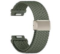Braided 22mm Watch Strap for Garmin Venu2&3/Forerunner 255/Forerunner 265/Vivoactive 4,Nylon Sport Band for Samsung Galaxy Watch 3 45mm/Galaxy 46mm/Gear S3 /Huawei GT4/GT3/GT2 46mm,Men Women,Green