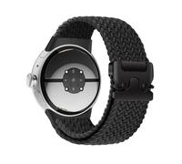 Braided Bands Compatible with Google Pixel Watch 3 45mm Bands, Elastic Nylon Breathable Sport Straps for Pixel 3 Watch Band 45mm for Men Women-Upgraded Parachute Buckle (Black)