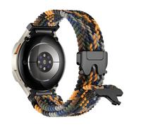 Braided Bands for Samsung Galaxy Watch 7/6/5/4/FE 40mm 44mm/Watch 6 4 Classic 46mm 42mm 47mm 43mm/5 Pro 45mm Men/Women,Parachute One Click No Gap Elastic Nylon Sport Strap Wristband,10-denim