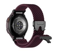 Braided Bands for Samsung Galaxy Watch 7/6/5/4/FE 40mm 44mm/Watch 6 4 Classic 46mm 42mm 47mm 43mm/5 Pro 45mm Men/Women,Parachute One Click No Gap Elastic Nylon Sport Strap Wristband,06-cherry
