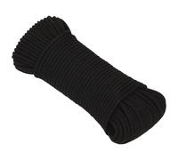 Braided Boat Rope Polyester Sturdy Yacht Cable Black/White Multi Sizes vidaXL