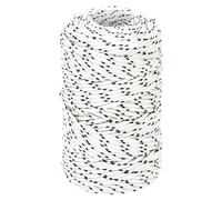 Braided Boat Rope Polyester Sturdy Yacht Cable Black/White Multi Sizes vidaXL